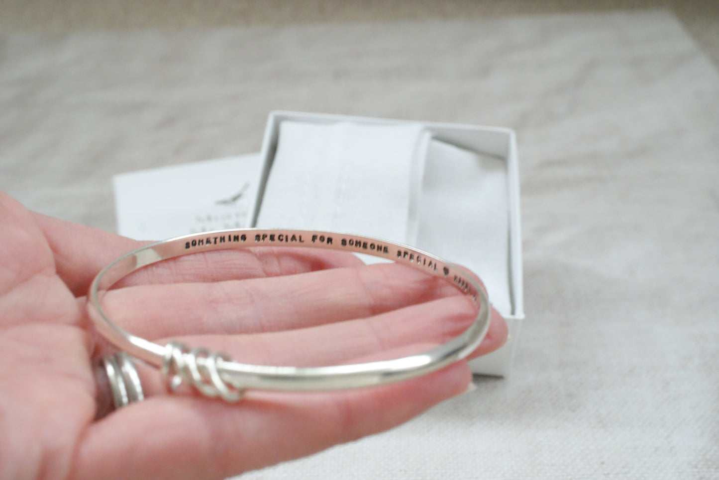 Personalised message bracelet